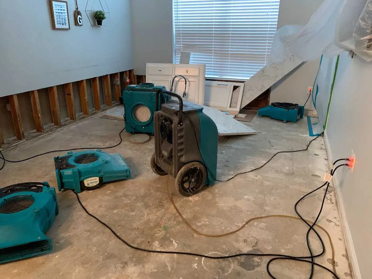 Dehumidifier in flood-cut room for Water Extraction & Removal in Sunrise